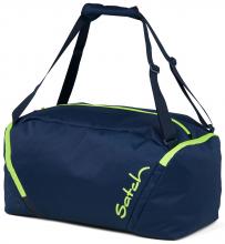 dunkelblaue Travelbag Satch Toxic Yellow Sport 
