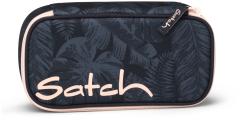 Satch Schlamperbox Midnight Jungle Blätterprint dunkelblau