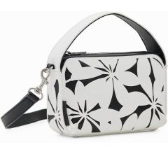 kleine Handtasche schwarz weiß Blumenmuster Desigual Onyx Narbonne Mini