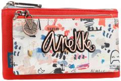 Damengeldbeutel Anekke Fancy Bunt Rot grosses Markenemblem