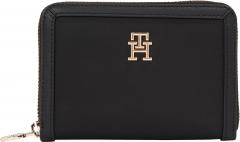 Tommy Hilfiger Geldbörse klein schwarz Zip Around TH Essential S Med ZA