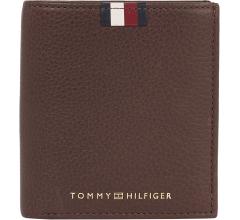 Hochformat Ledergeldbörse Tommy Hilfiger Trifold Kaffee