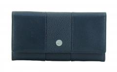 Maitre auen Diedburg Ledergeldtasche blau Überschlag RFID