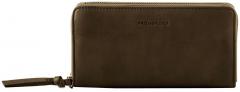 Ziparound Geldbörse grünbraun Just Easy Long Wallet FREDsBRUDER Khaki Green