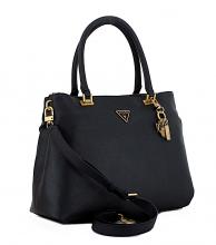 Bürotasche Guess Destiny Black Alltag Vintageanhänger