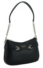 Top Zip Shoulder Bag schwarz Kettenhenkel Guess Lorelei
