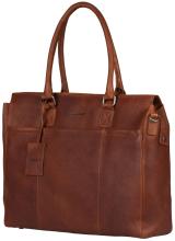 Burkely Antique Avery Damen Businesstasche Leder Cognac