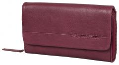 Überschlagbörse BURKELY Natural Norah Poppy Pink Vintage Leder