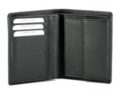 Burkely Lederbörse Herren Hochformat schwarz
