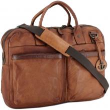 Laptoptasche Balthazar Cognac Urban Poets Business Leder Vintage