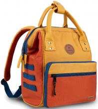 Kinderrucksack Cabaia Small fröhlich orange gelb Kilfi Wechseltasche Adventurer