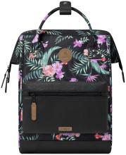 Outdoorrucksack Cabaia schwarz Adventurer Medium floral Valladolid Fronttasche