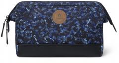 Cabaia Toilettentasche Askim blau schwarz gemustert Travel Kit nachhaltig