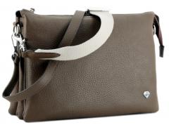 Caleidos Damentasche Echtleder Mittelbraun Castoro