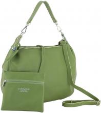 Caleidos Beuteltasche grün Echtleder Italien