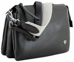 Caleidos kompakte Ledertasche Dunkelbraun