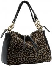 Caleidos Wildstyle Ledertasche Dunkelbraun Leo