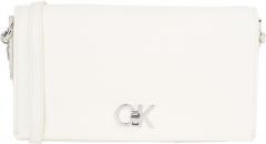 Überschlagtasche mit Ketteneinsatz Calvin Klein Mini Chain Bag Tex Chalk