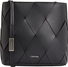 Calvin Klein Crossovertasche Small Woven Square schwarz