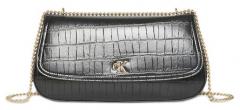 Calvin Klein Chainbag Medium Croco Black Kettenhenkel Tasche