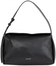 Hobotasche mit geprägtem Riemen Calvin Klein Gracie Shoulder Bag schwarz