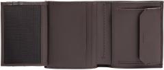 Calvin Klein Trifold Börse Duo Stitch Dark Brown