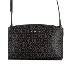 Umhängetasche Logoprint CK Code Crossbody Brown Mono dunkelbraun