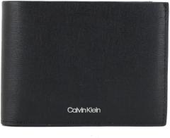 Herrenportemonnaie Calvin Klein Median Trifold 10CC schwarz Leder
