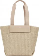 Clavin Klein Shopper Raffia Medium Crockery Beige Bast
