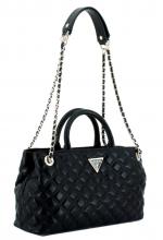 Damen Henkeltasche Guess Giully Black Steppoptik 
