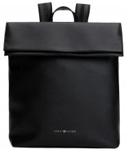 Cityrucksack Damen Tommy Hilfiger Logotape Black