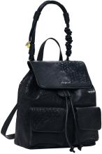 Desigual Überschlagrucksack schwarz Sierra Citybackpack Prisa