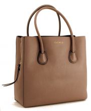 Coccinelle Celly Ledertasche L Henkel Flieder