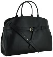 klassische Ledertasche Sabine Large Coccinelle schwarz Noir