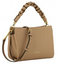Coccinelle Boheme Small Skin Ledertasche Flechthenkel hellbraun
