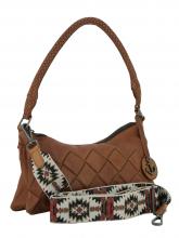 Hobobag Flechtoptik Harbour 2nd Fashion Lights Neve cognacbraun