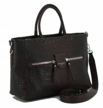 Croco Gianni Chiarini Damenhandtasche Cioccolato Dunkelbraun