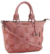 Ledertasche Kurzhenkel Harbour2nd Philine New Lines Flamingo