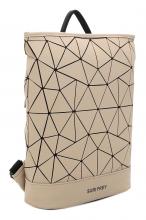 urbaner Rucksack Suri Frey Sports Beige Cutouts abstrakter Look nachhaltig