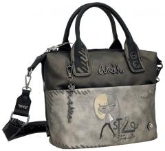 Henkeltasche schwarz silber bestickt Nature Koko Anekke Mademoiselle