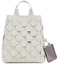 steingrauer Daypack Desigual Sumy New Patch Piedra Nieten geprägt