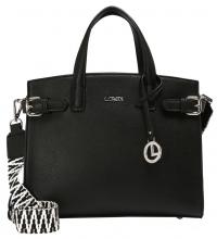 Damen Satchel Isante L.Credi Black Schwarz Gürtel