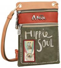 Anekke Crossovertasche Handybag Flowers Peace and Love Hippie Soul
