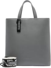 Kurzgrifftasche Leder grau Liebeskind Paper Bag Tote M Rock Security Tag