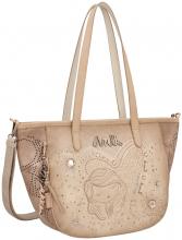 Shoppertasche hellbeige Glitzersteine bestickt Anekke Hollywood Studio Nude