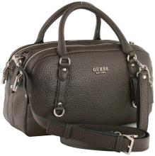 extravagante Kurzgrifftasche Guess Marsha Box Satchel dreigeteilt Espresso