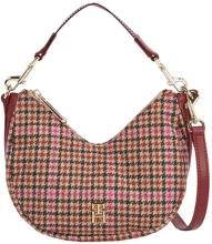 Tommy Hilfiger Partytasche Beige Check Life bunter Hahnentritt Wechselriemen