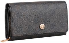 Joop Cortina Piazza Europa Überschlagbörse Karoprint schwarz braun