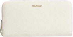 Damenbrieftasche Calvin Klein Z/A Wallet LG Monogram Sand Mono Beige
