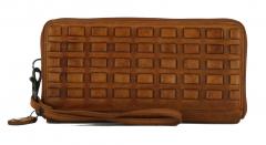 Damenbrieftasche bear bags New Woven Cognac braun